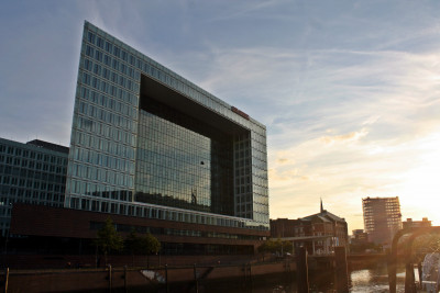 Foto vom Gebäude des Spiegel-Verlages in der Hamburger Hafencity
