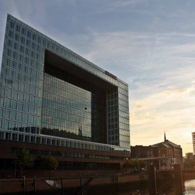 Foto vom Gebäude des Spiegel-Verlages in der Hamburger Hafencity