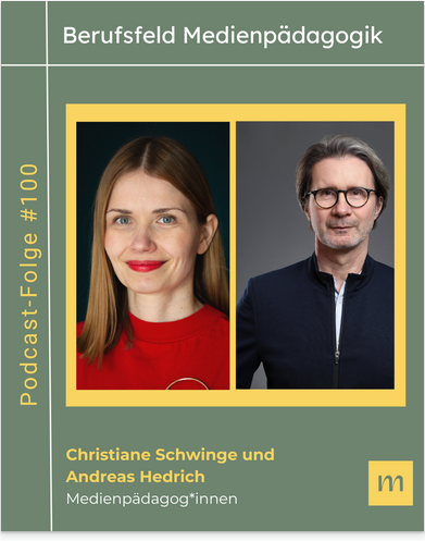 Christiane Schwinge und Andreas Hedrich im Mehr Merz Podcast zum Berufsfeld Medienpädagogik